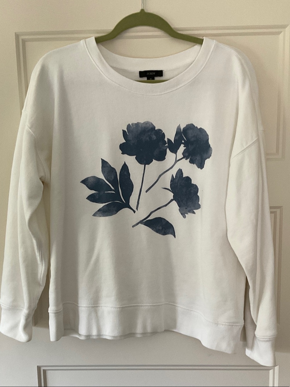 J. Crew White Sweatshirt
